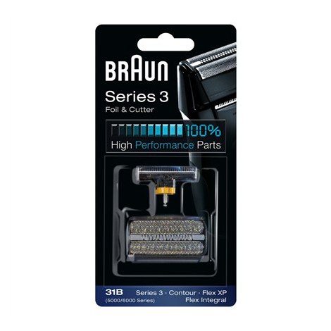 Braun | Foil and Cutter replacement pack | 31B | Black - 4